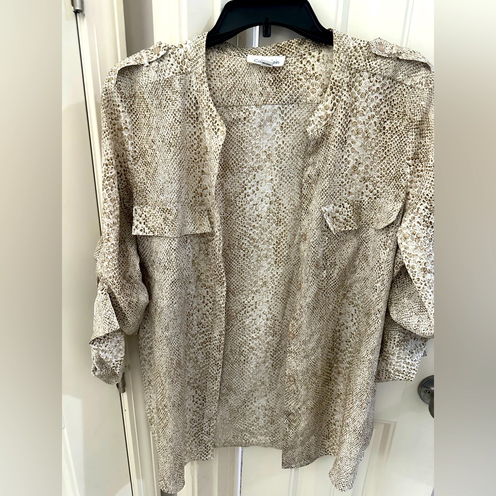 Snakeskin print shirt